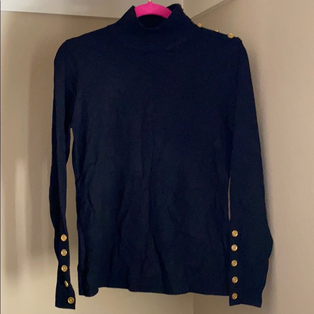 Long sleeve black blouse